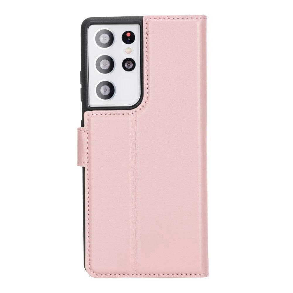 Magic Samsung Galaxy S21 Detachable Genuine Leather Wallet Case