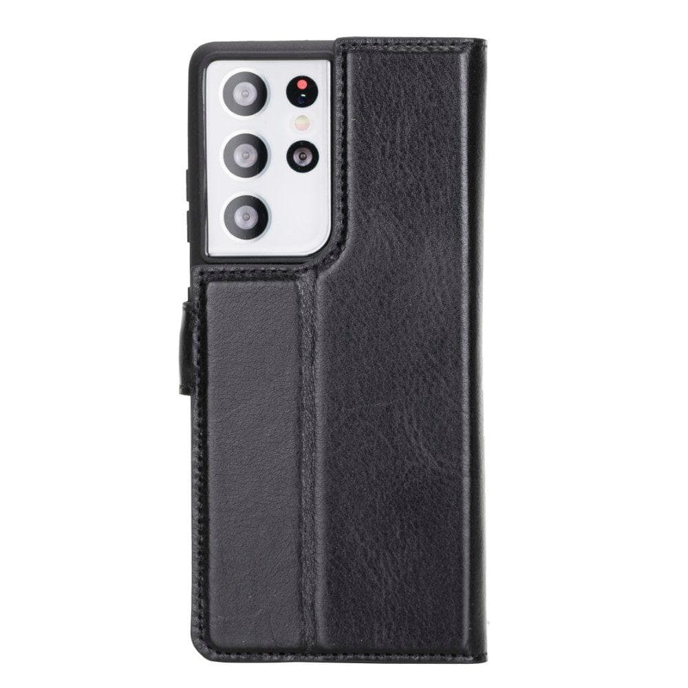 Magic Samsung Galaxy S21 Detachable Genuine Leather Wallet Case