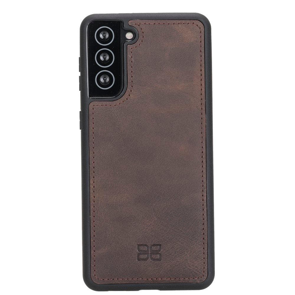 Magic Samsung Galaxy S21 Detachable Genuine Leather Wallet Case