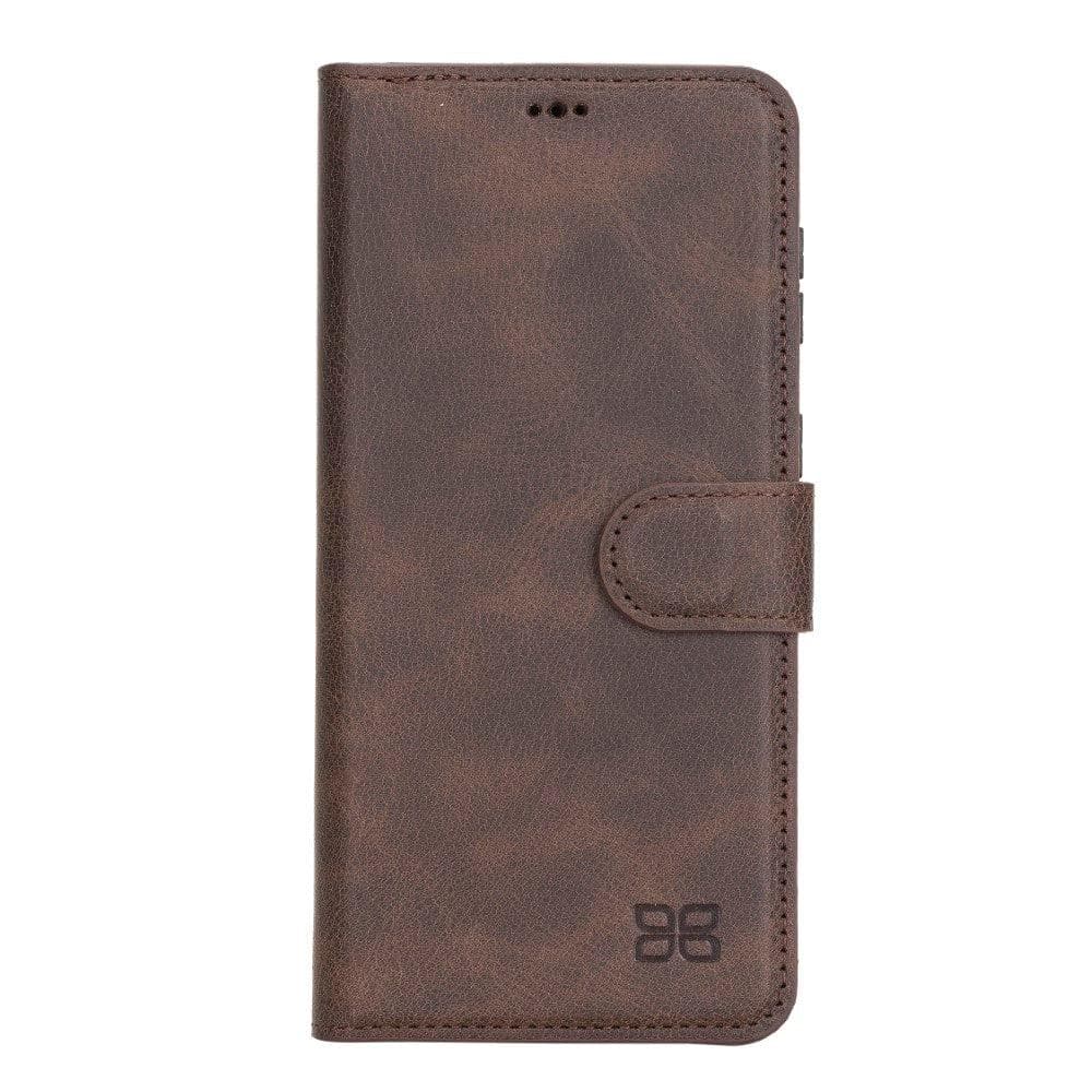 Magic Samsung Galaxy S21 Plus Detachable Genuine Leather Wallet Case