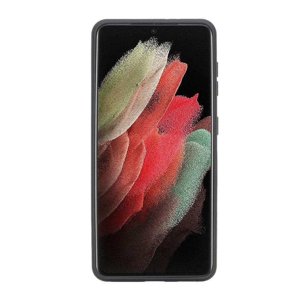 Magic Samsung Galaxy S21 Detachable Genuine Leather Wallet Case