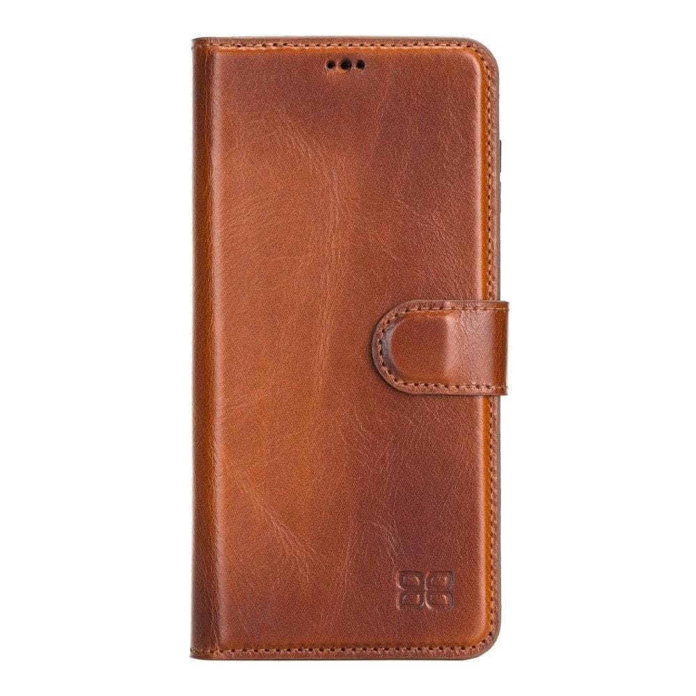 Magic Samsung Galaxy S21 Plus Detachable Genuine Leather Wallet Case