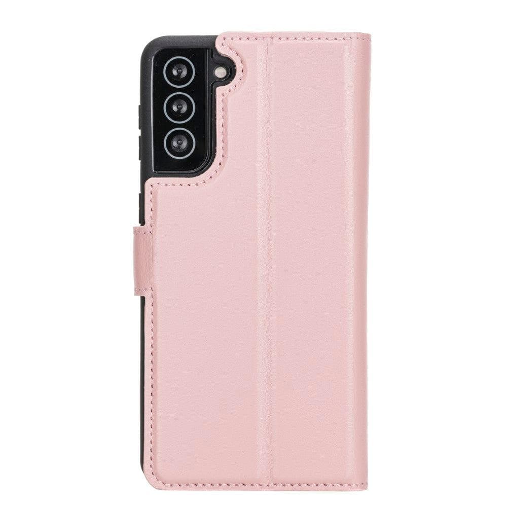 Magic Samsung Galaxy S21 Detachable Genuine Leather Wallet Case