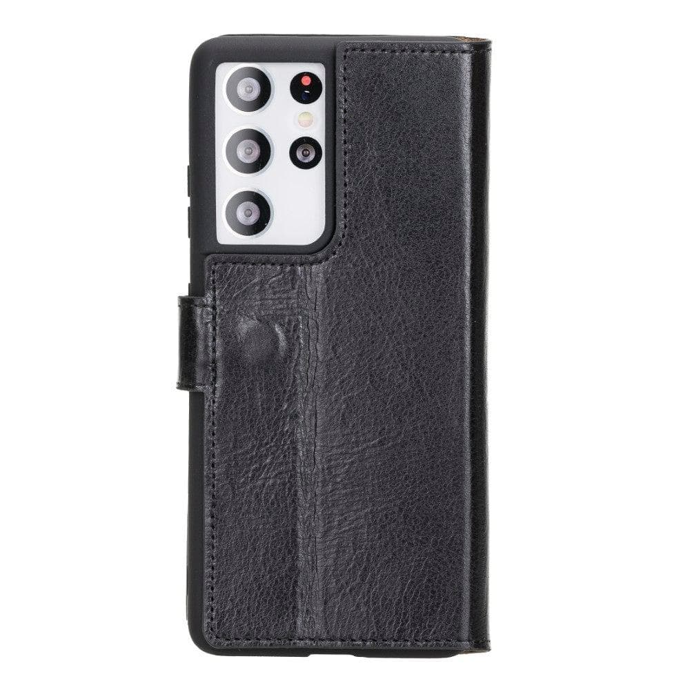 Wallet Case Samsung Galaxy S21 Ultra Genuine Leather Folio Case