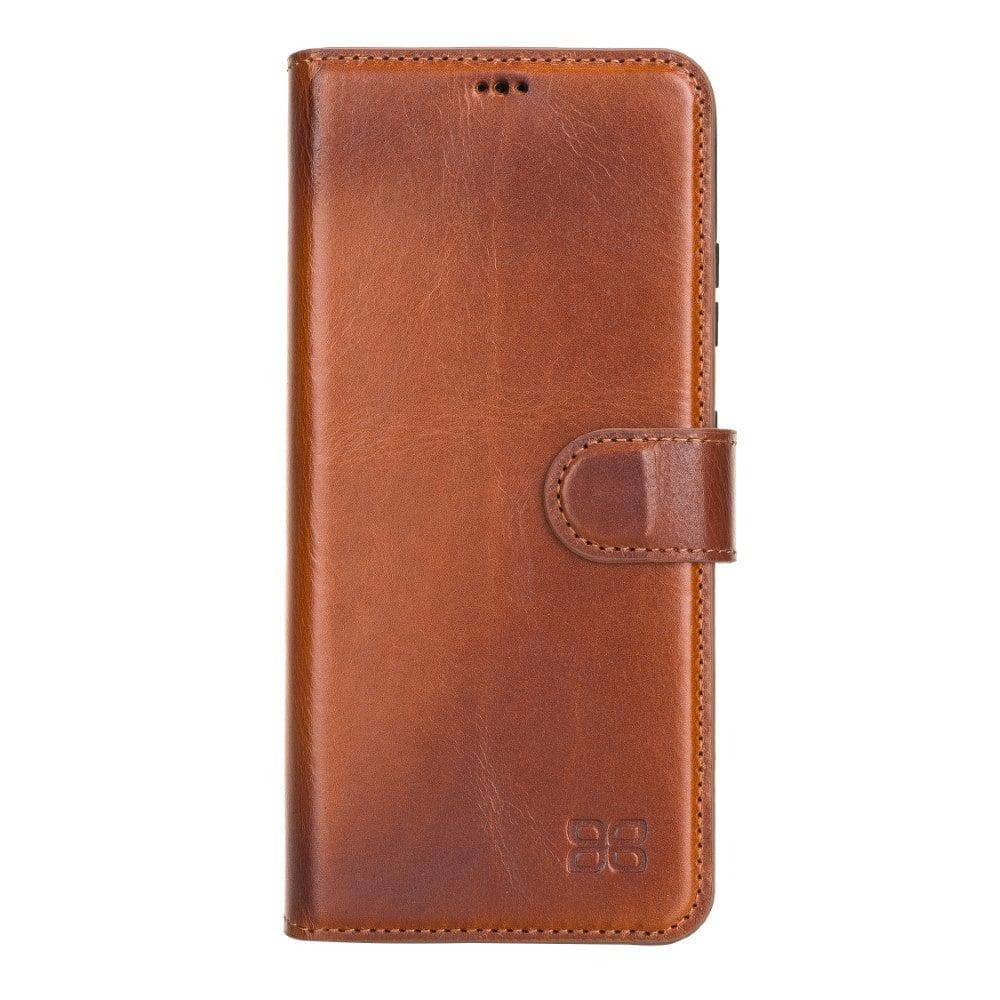 Wallet Case Samsung Galaxy S21 Ultra Genuine Leather Folio Case