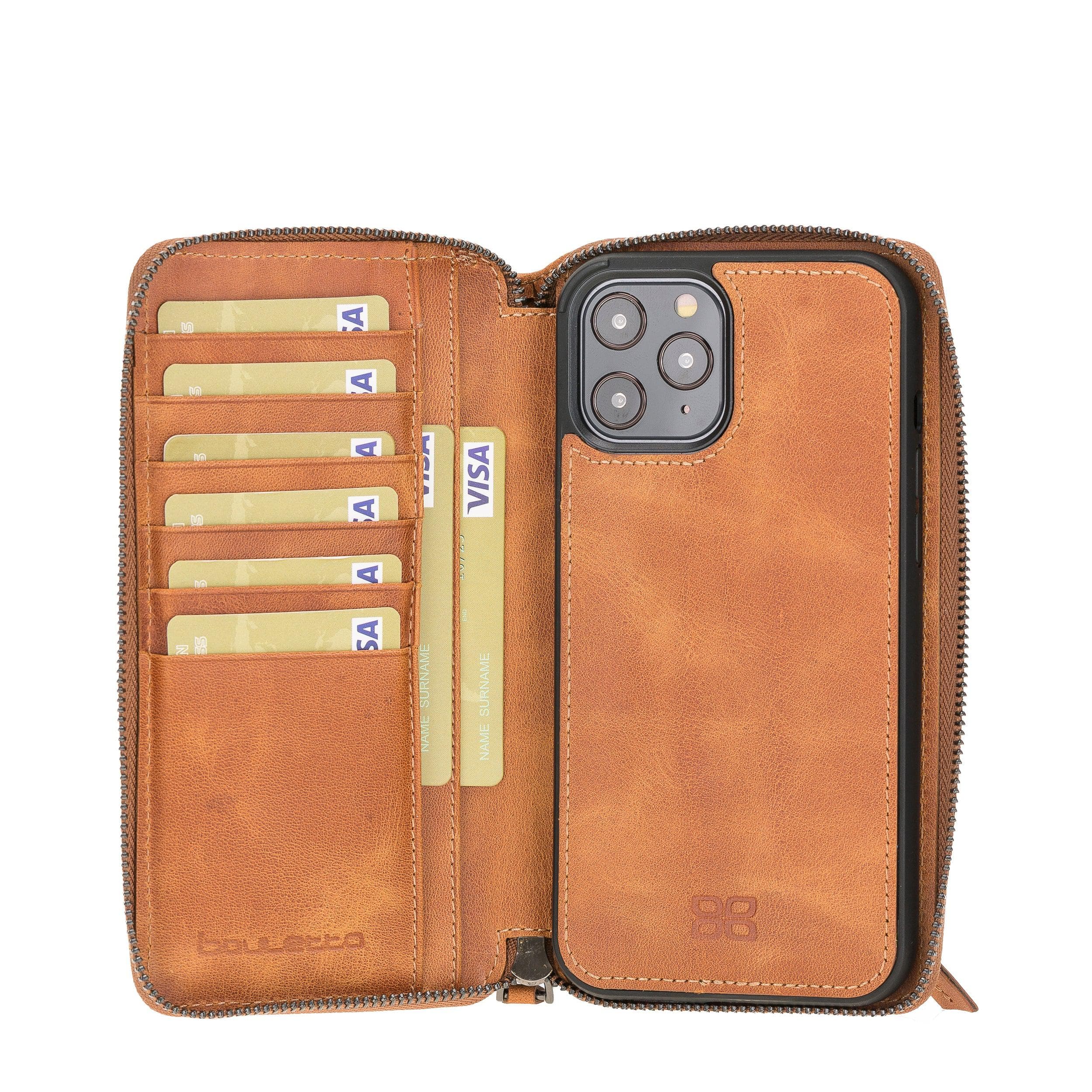 Pouch Magic iPhone 12 Pro Max Detachable Genuine Leather Wallet Case