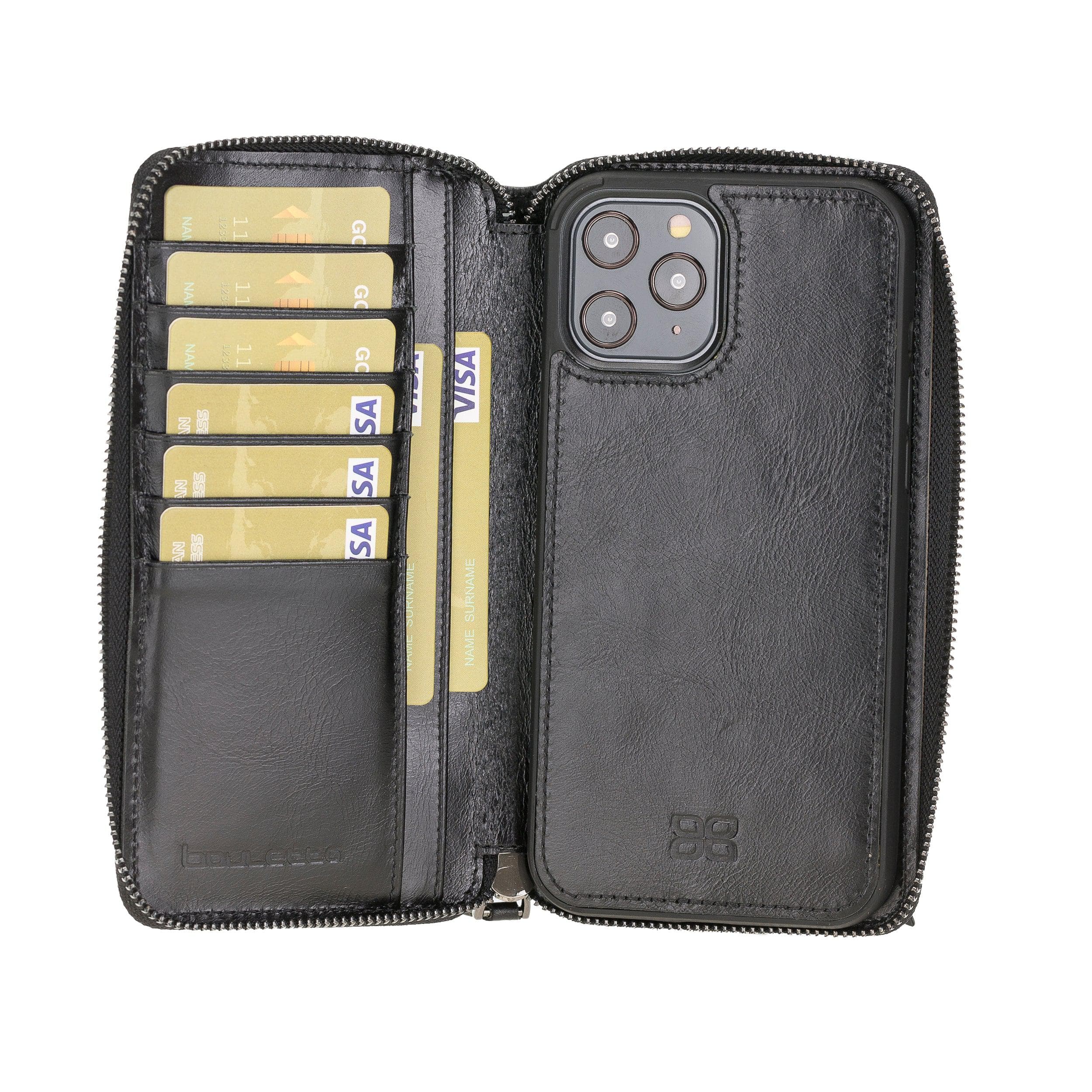 Pouch Magic iPhone 12 Pro Max Detachable Genuine Leather Wallet Case