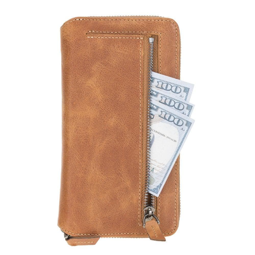 Pouch Magic iPhone 12 Mini Detachable Genuine Leather Wallet Case