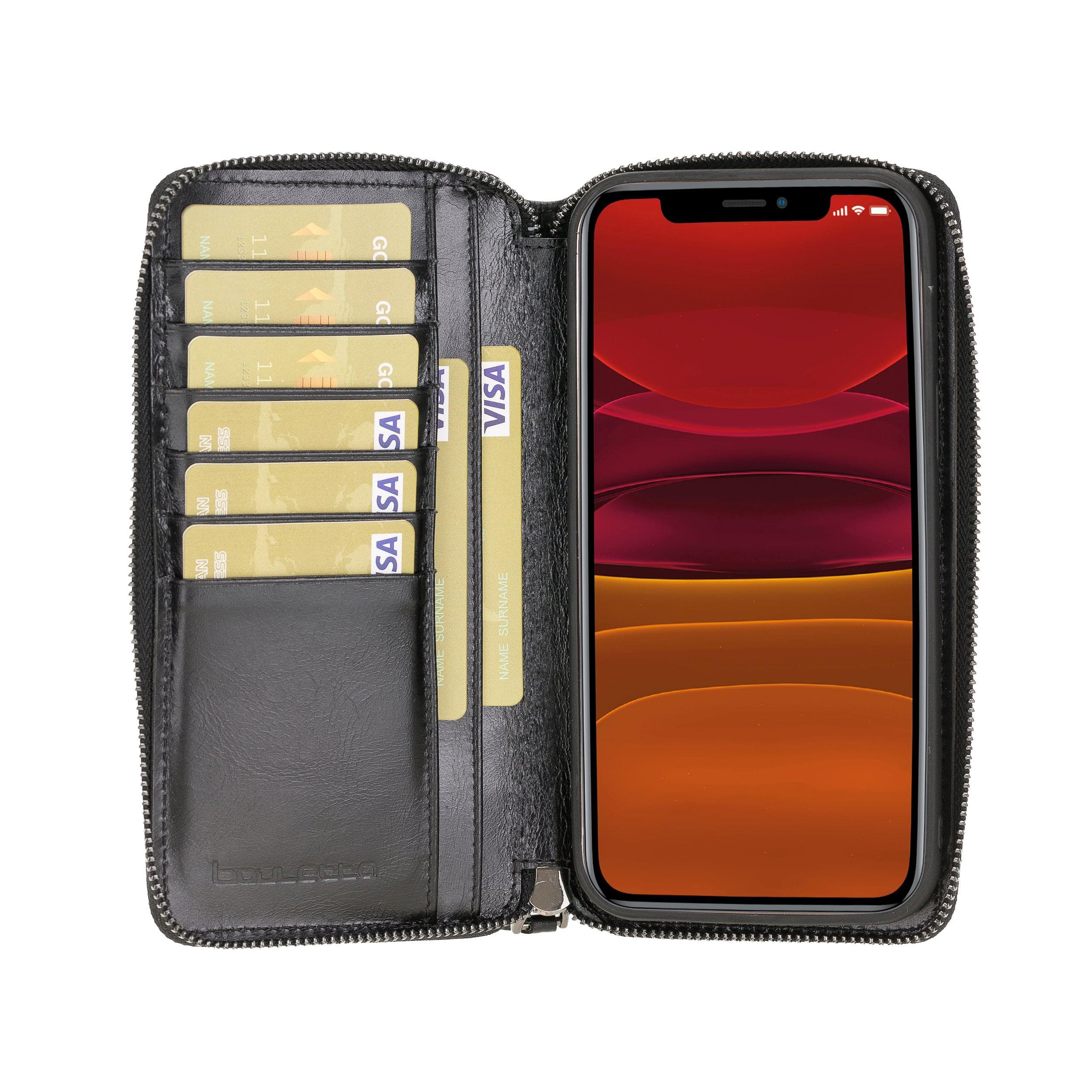 Pouch Magic iPhone 12 Pro Max Detachable Genuine Leather Wallet Case