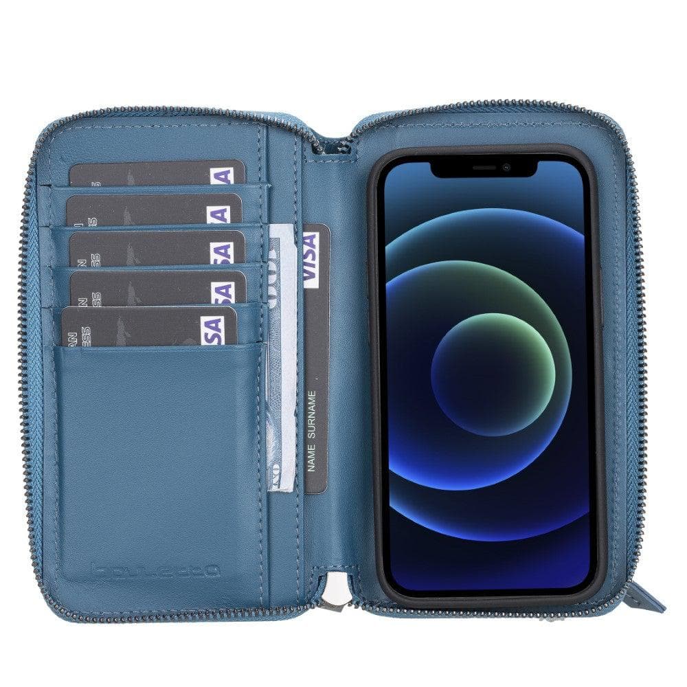 Pouch Magic iPhone 12 / 12 Pro Detachable Genuine Leather Wallet Case