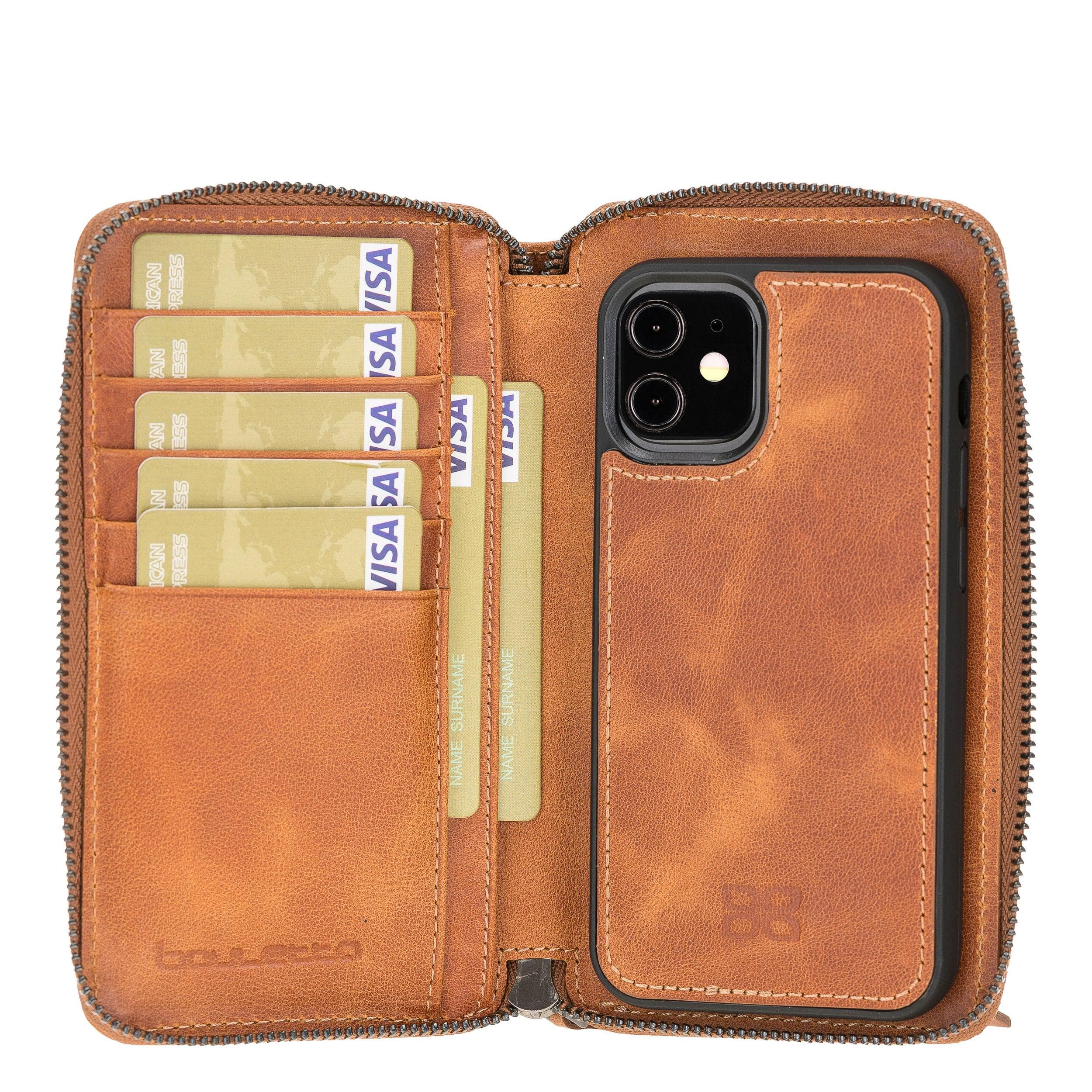 Pouch Magic iPhone 12 Pro Max Detachable Genuine Leather Wallet Case