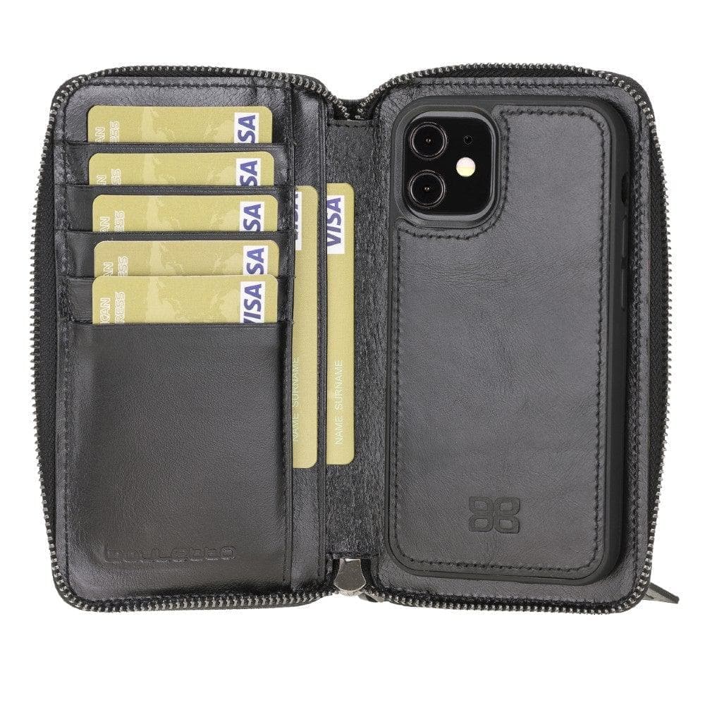 Pouch Magic iPhone 12 Pro Max Detachable Genuine Leather Wallet Case