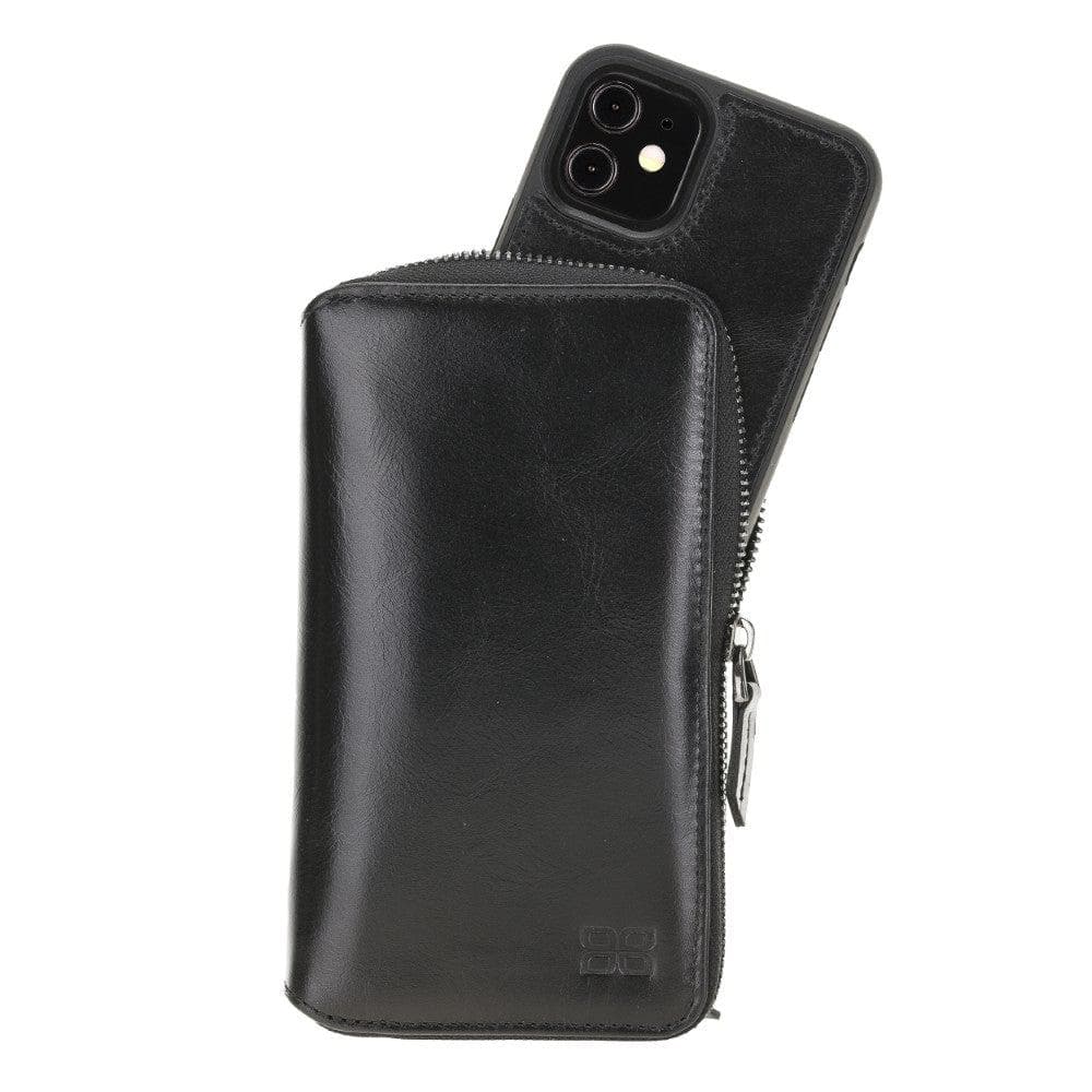 Pouch Magic iPhone 12 Mini Detachable Genuine Leather Wallet Case