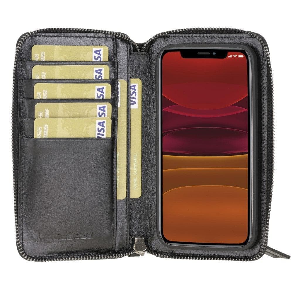 Pouch Magic iPhone 12 Pro Max Detachable Genuine Leather Wallet Case