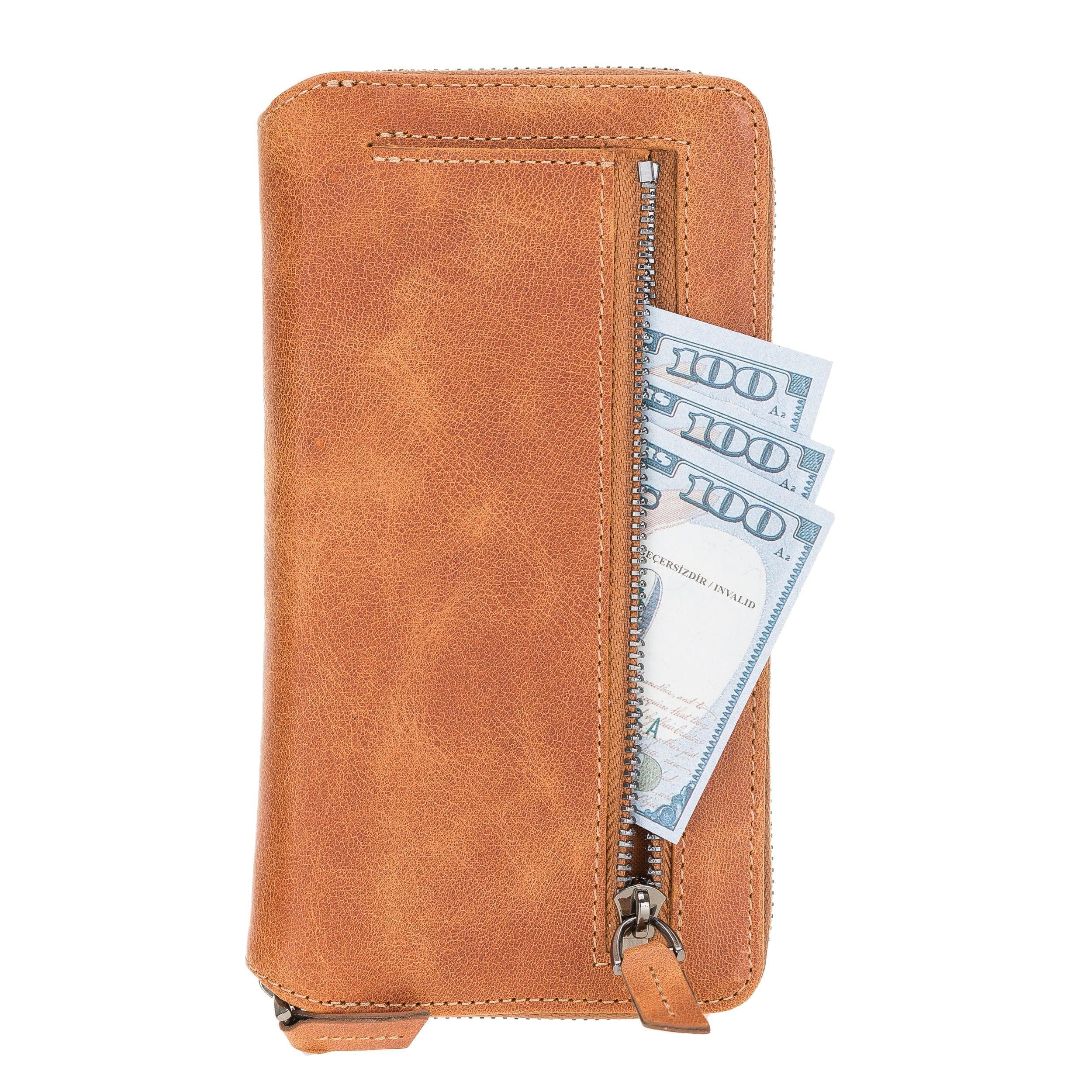 Pouch Magic iPhone 12 / 12 Pro Detachable Genuine Leather Wallet Case