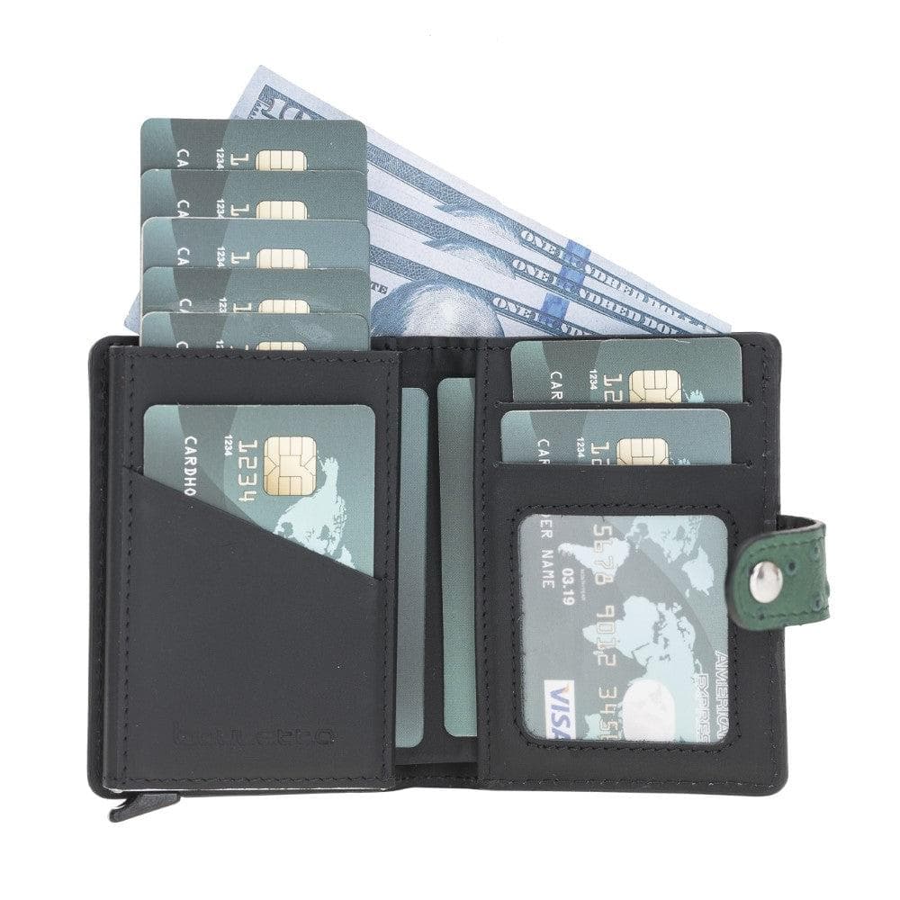 Palermo Genuine Leather Mechanical Card Holder