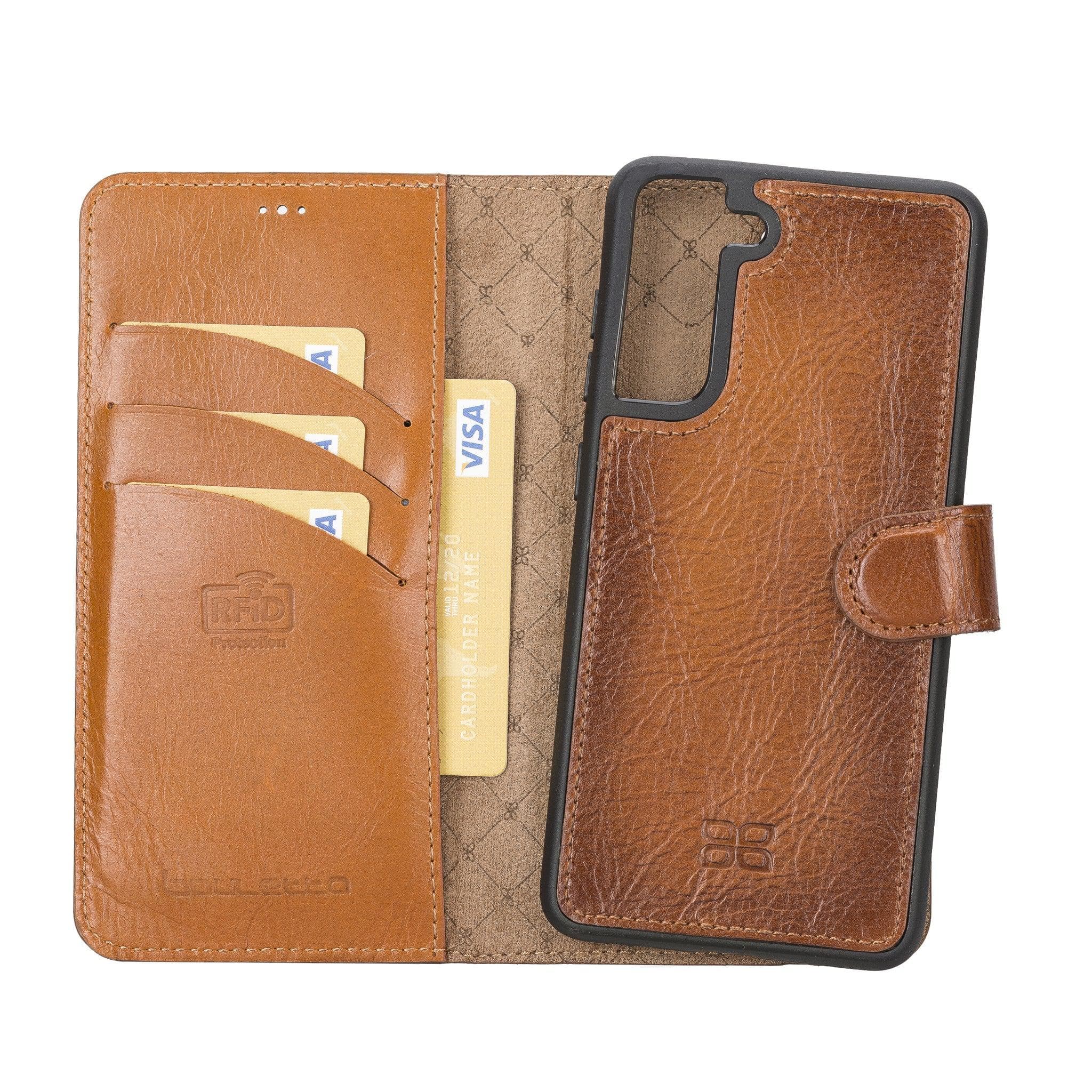 Magic Samsung Galaxy S21 FE (Fan Edition) Detachable Leather Wallet Case