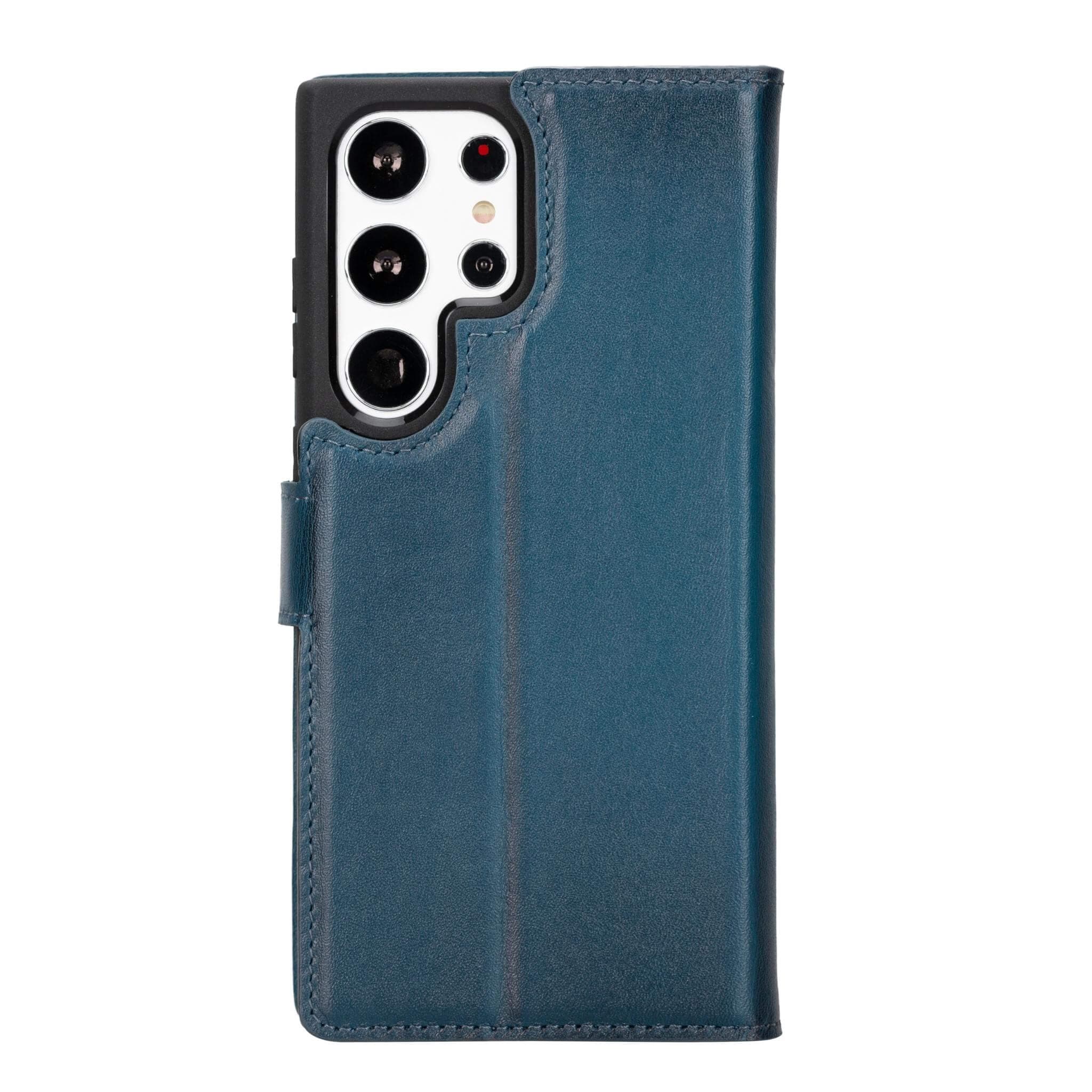 Magic Samsung Galaxy S23 Plus Detachable Genuine Leather Wallet Case