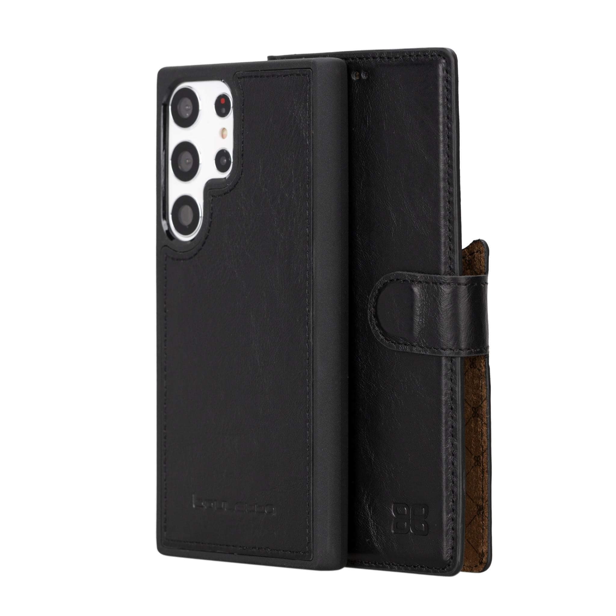 Magic Samsung Galaxy S23 Plus Detachable Genuine Leather Wallet Case