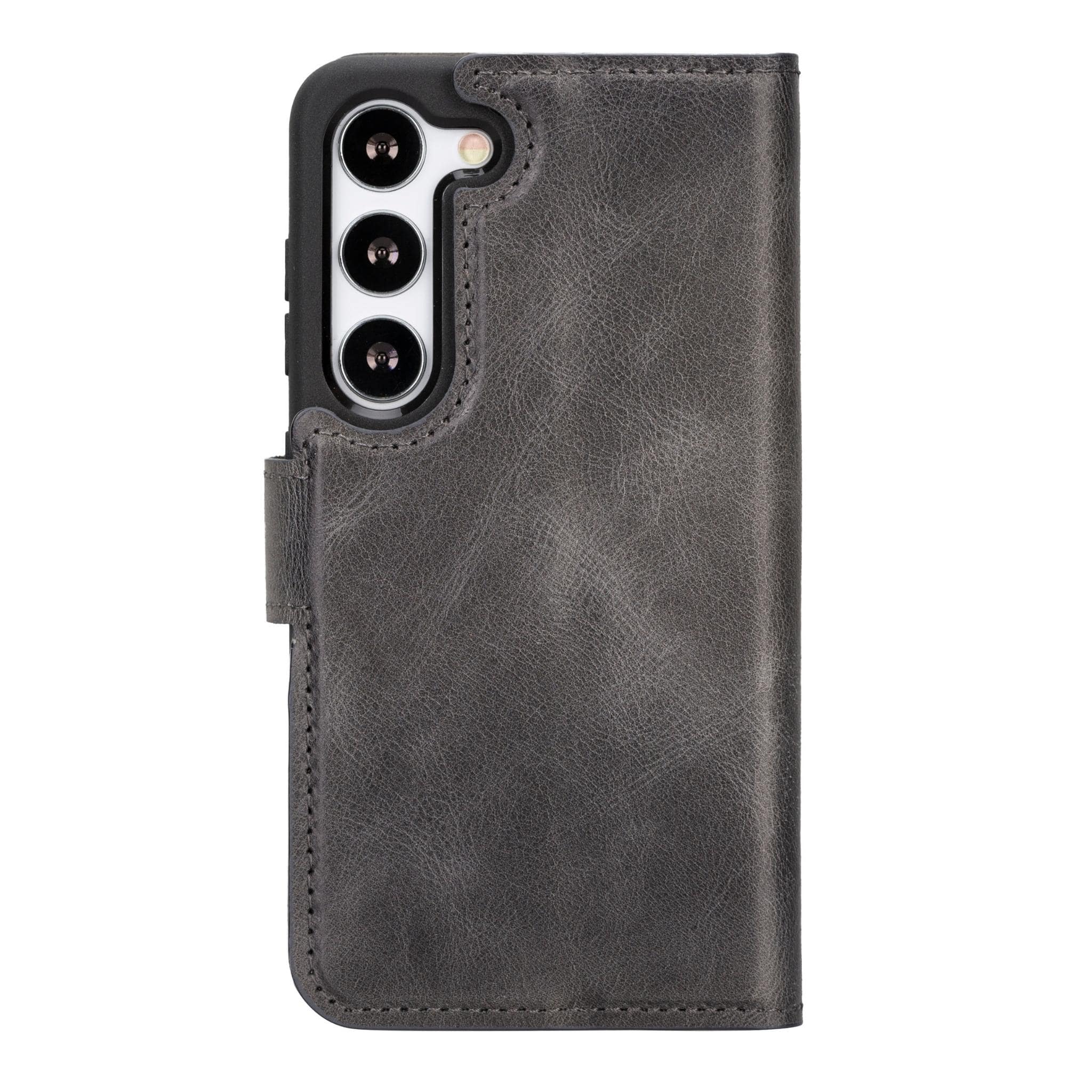 Magic Samsung Galaxy S23 Plus Detachable Genuine Leather Wallet Case