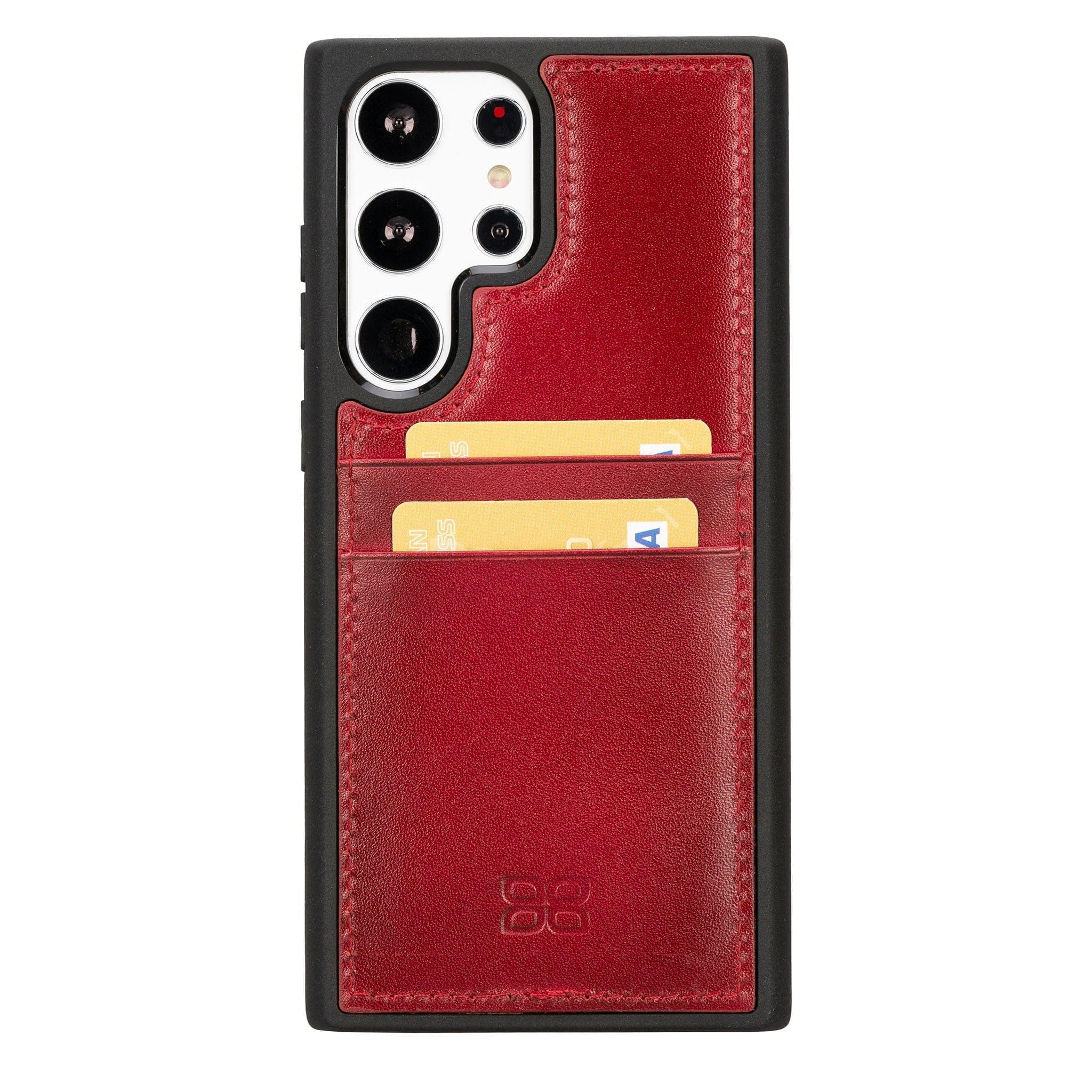 Flex Cover Genuine Leather Samsung Galaxy S24 Case with Card Holder