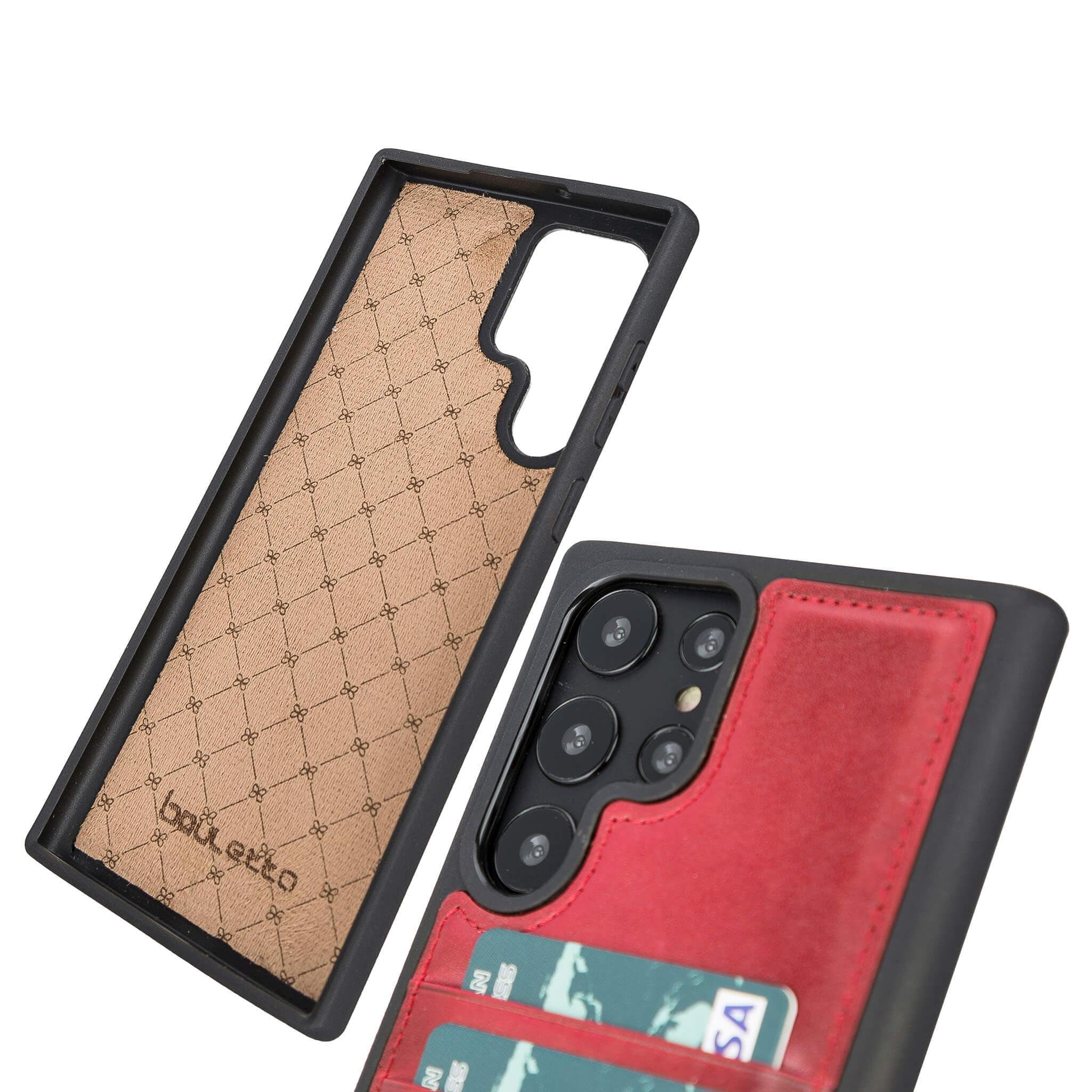 Flex Cover Genuine Leather Samsung Galaxy S24 Plus Case with Card Holder