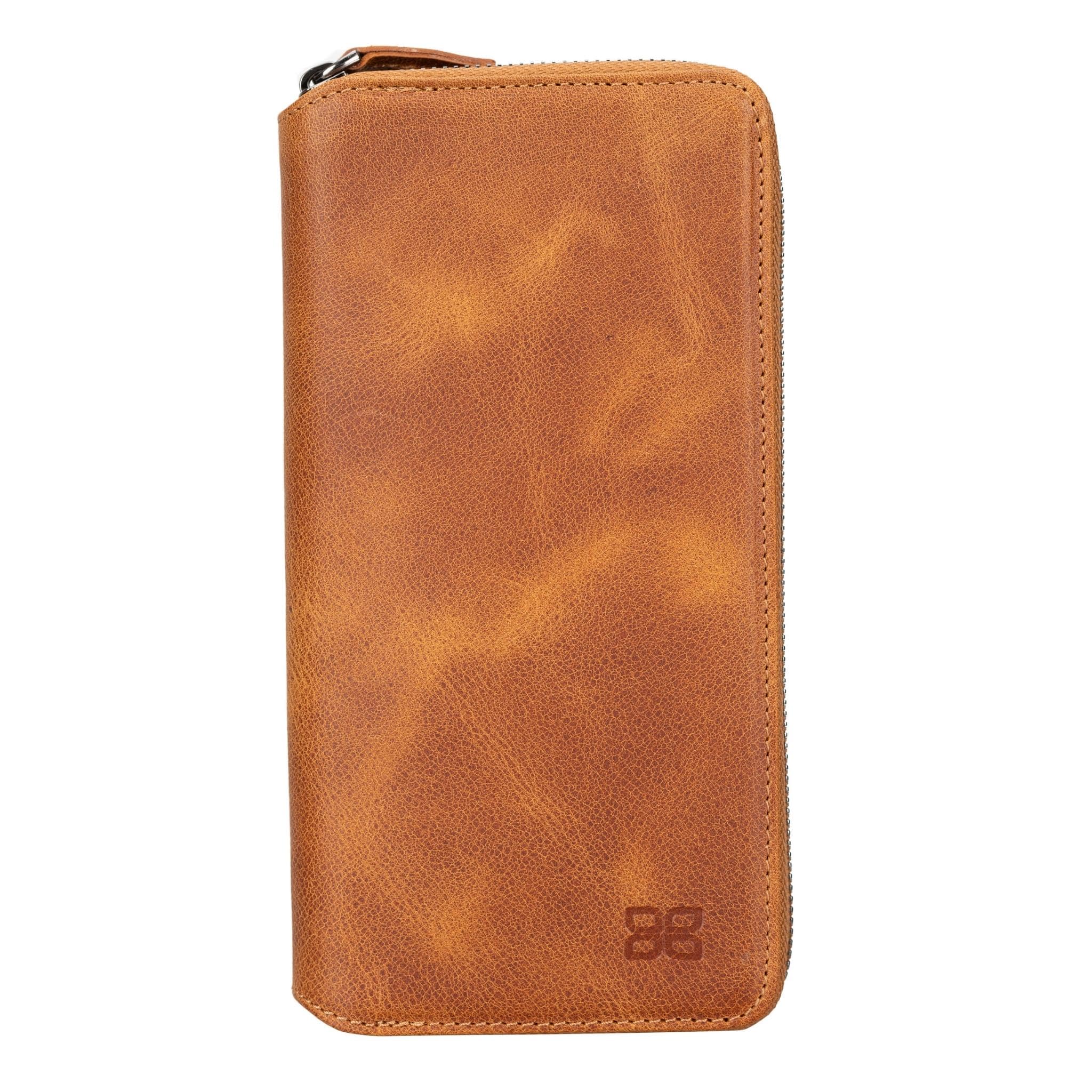 Pouch Magic Samsung Galaxy S24 Ultra Detachable Genuine Leather Wallet Case