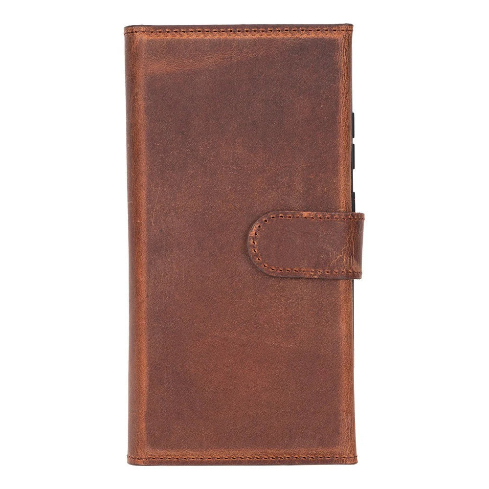 Santa Samsung Galaxy S22 Plus Genuine Leather Detachable Wallet Case