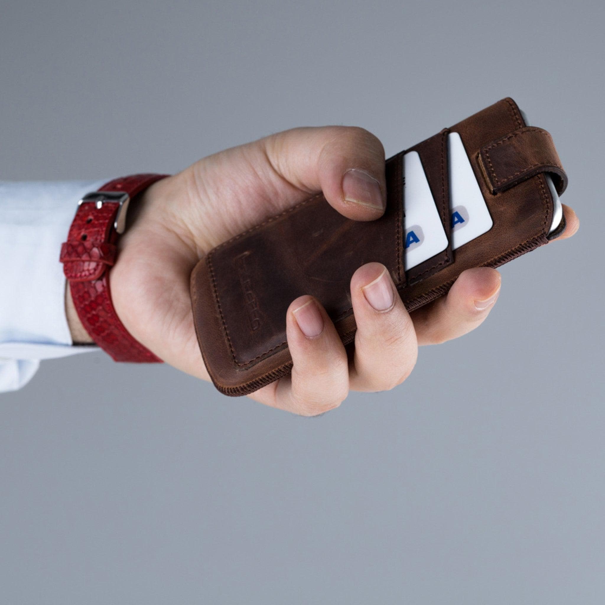 Multicase Samsung Galaxy Series Genuine Leather Case with Card Holder | Galaxy S25 Series, S24 Series