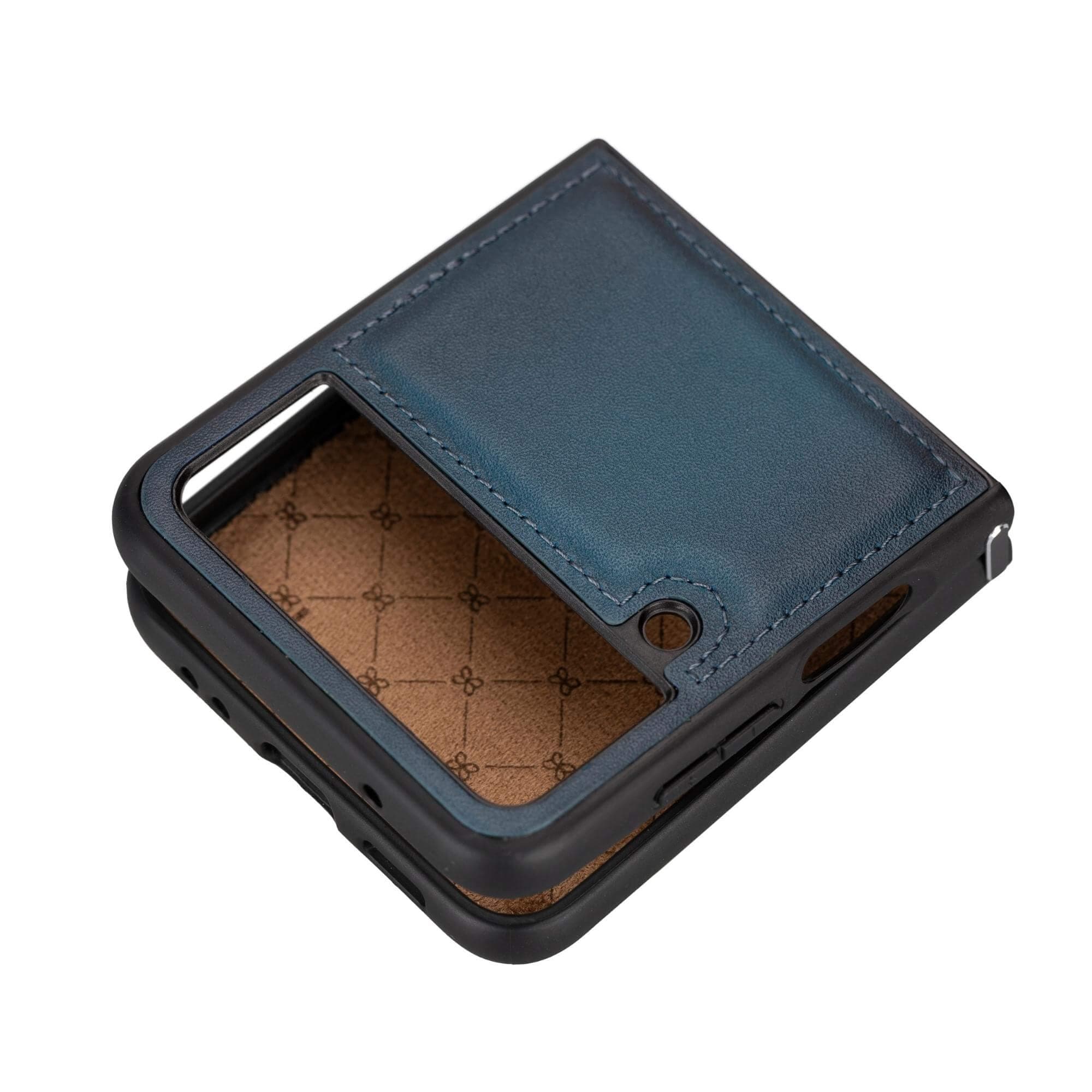 Flex Cover Genuine Leather Samsung Z Flip 4 Case