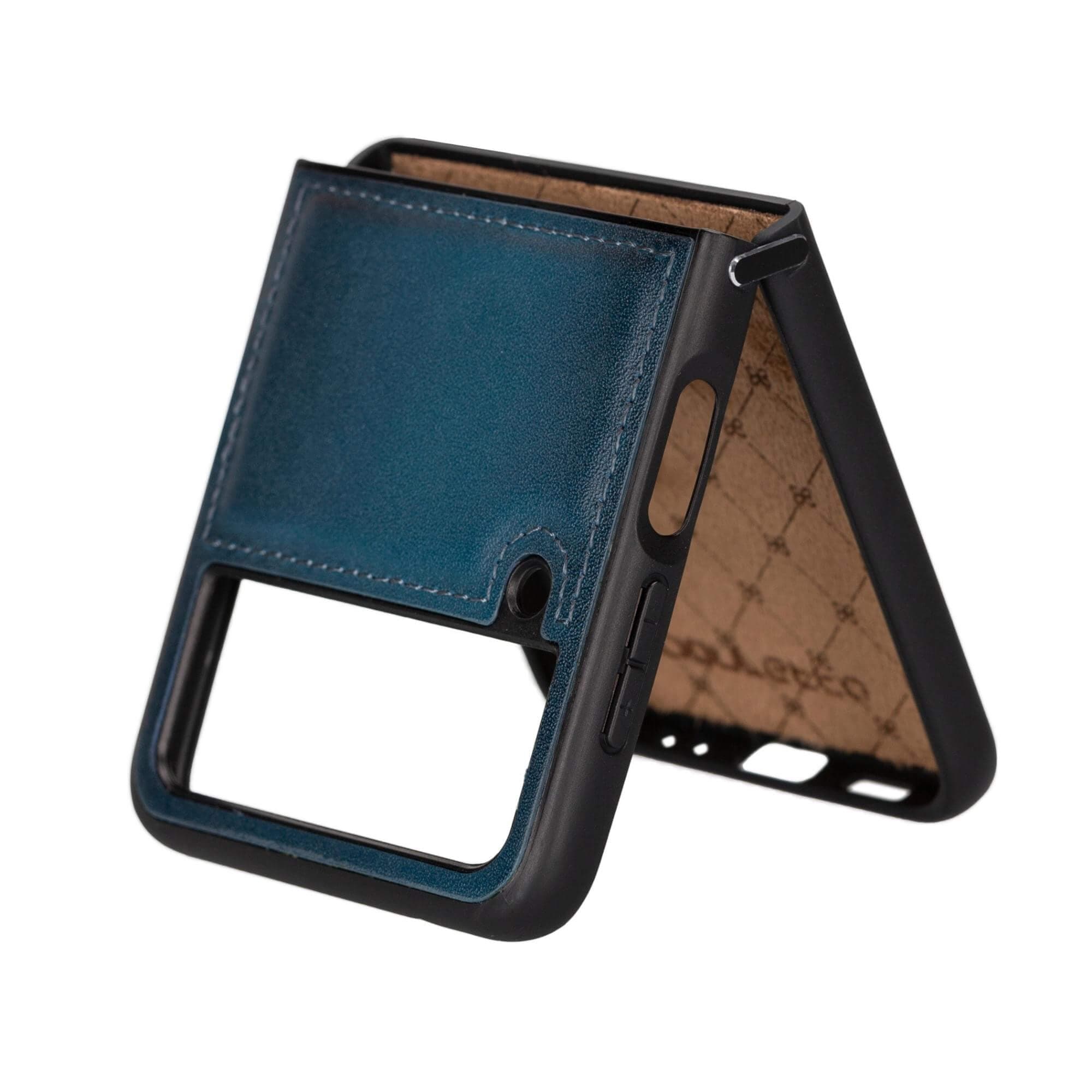 Flex Cover Genuine Leather Samsung Z Flip 4 Case