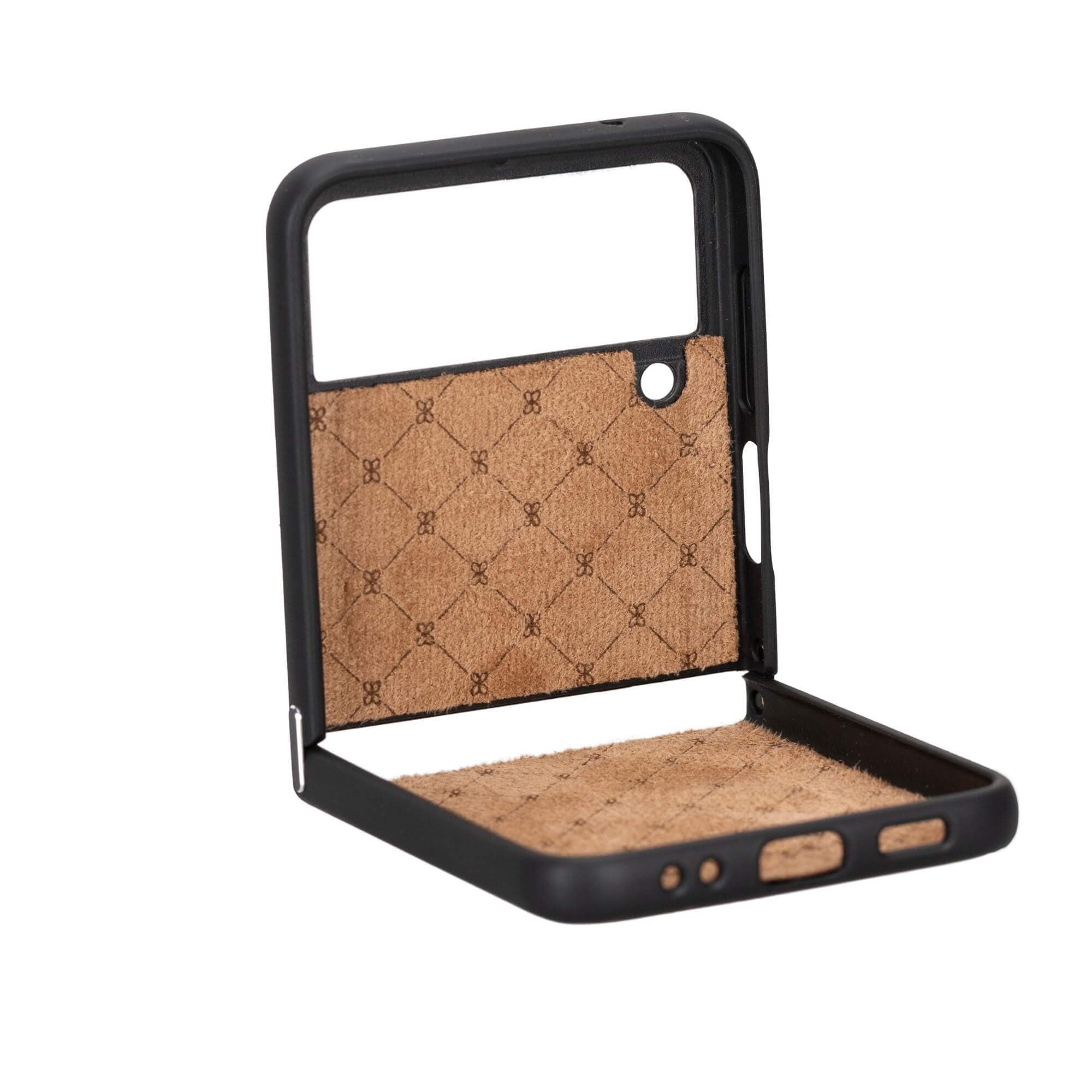 Flex Cover Genuine Leather Samsung Z Flip 4 Case