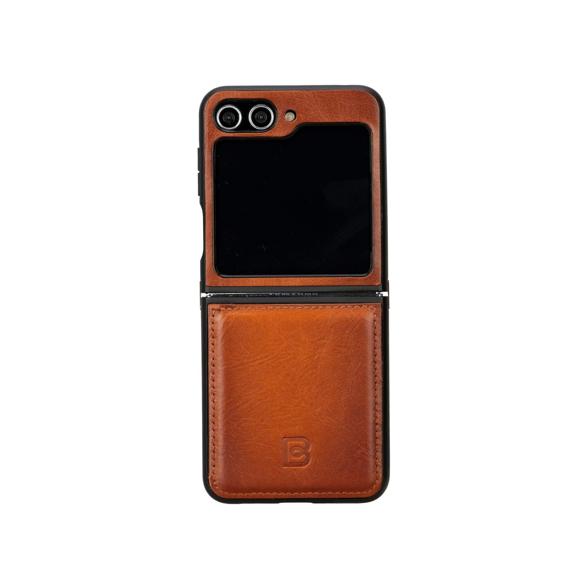 Flex Cover Genuine Leather Samsung Z Flip 5 Case