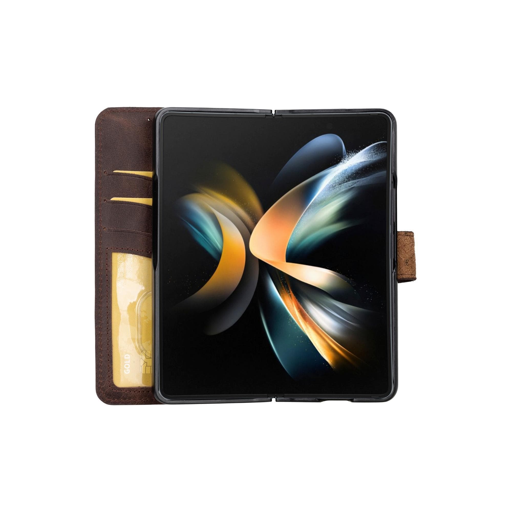 Wallet ID Samsung Galaxy Z Fold 5 Genuine Leather Folio Case