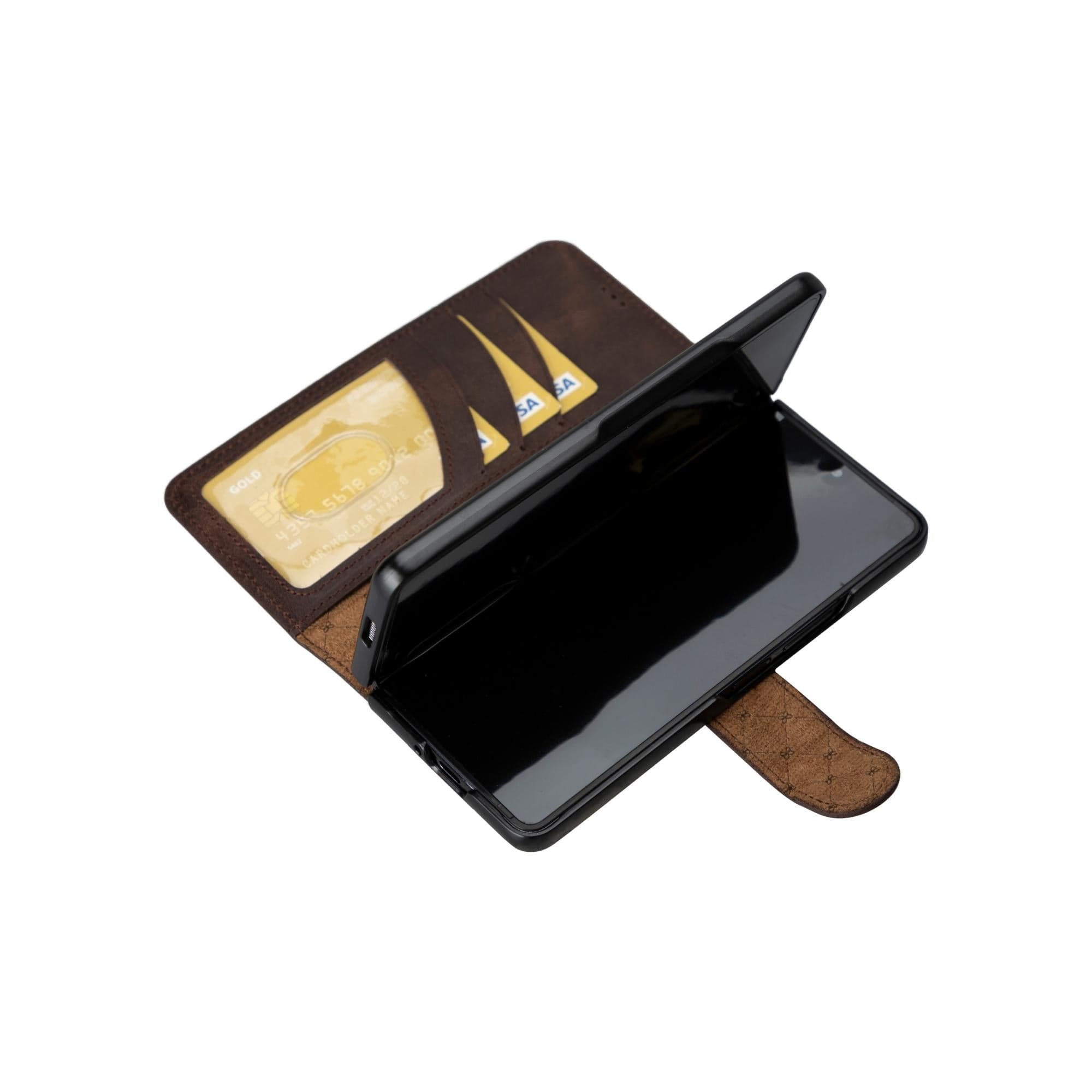 Wallet ID Samsung Galaxy Z Fold 5 Genuine Leather Folio Case