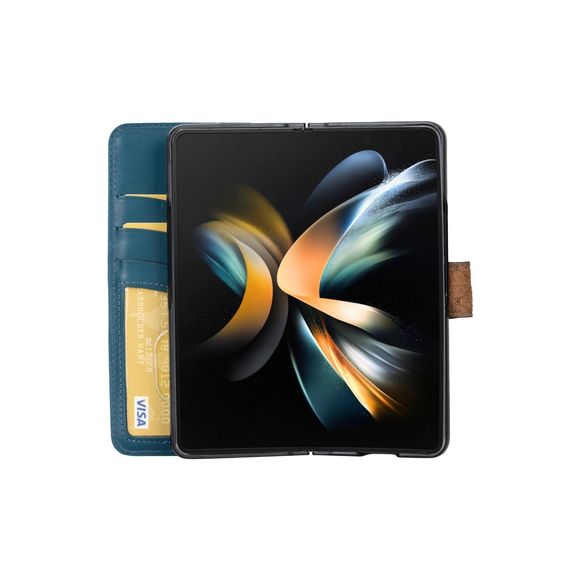 Wallet ID Samsung Galaxy Z Fold 5 Genuine Leather Folio Case