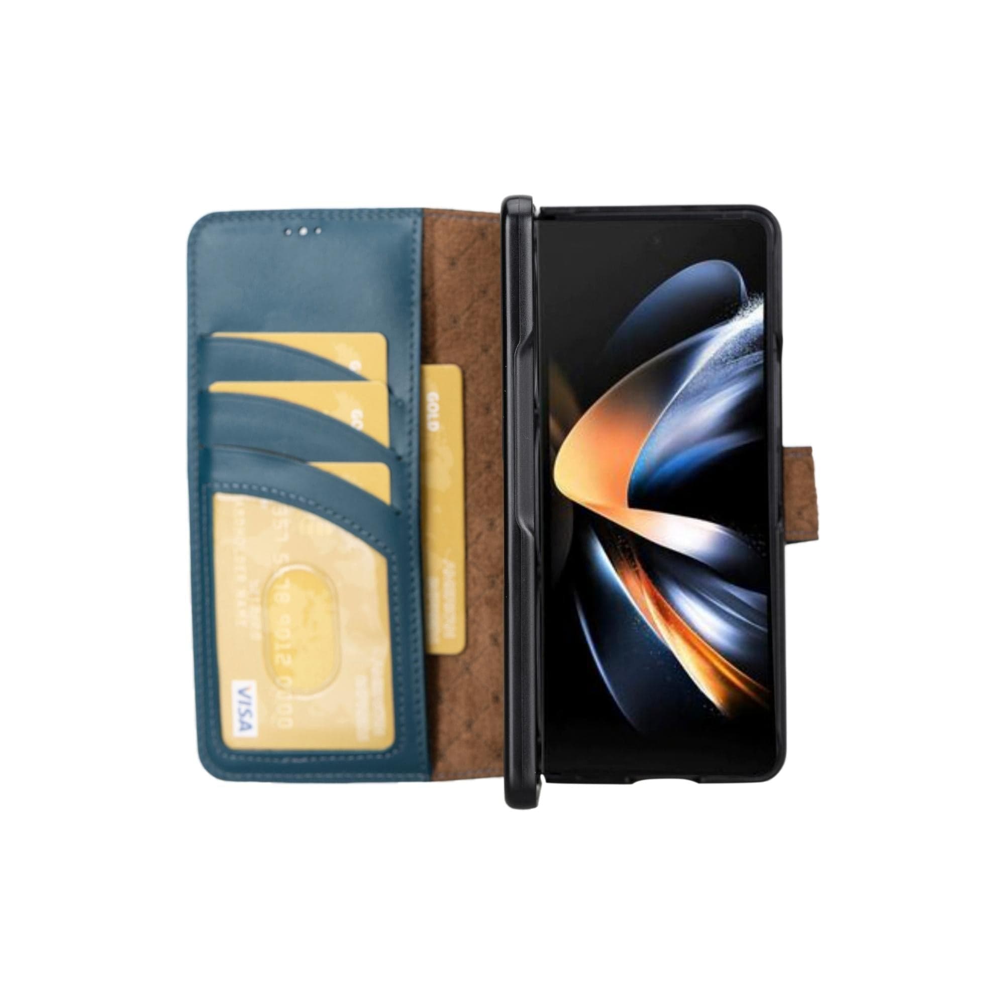 Wallet ID Samsung Galaxy Z Fold 5 Genuine Leather Folio Case