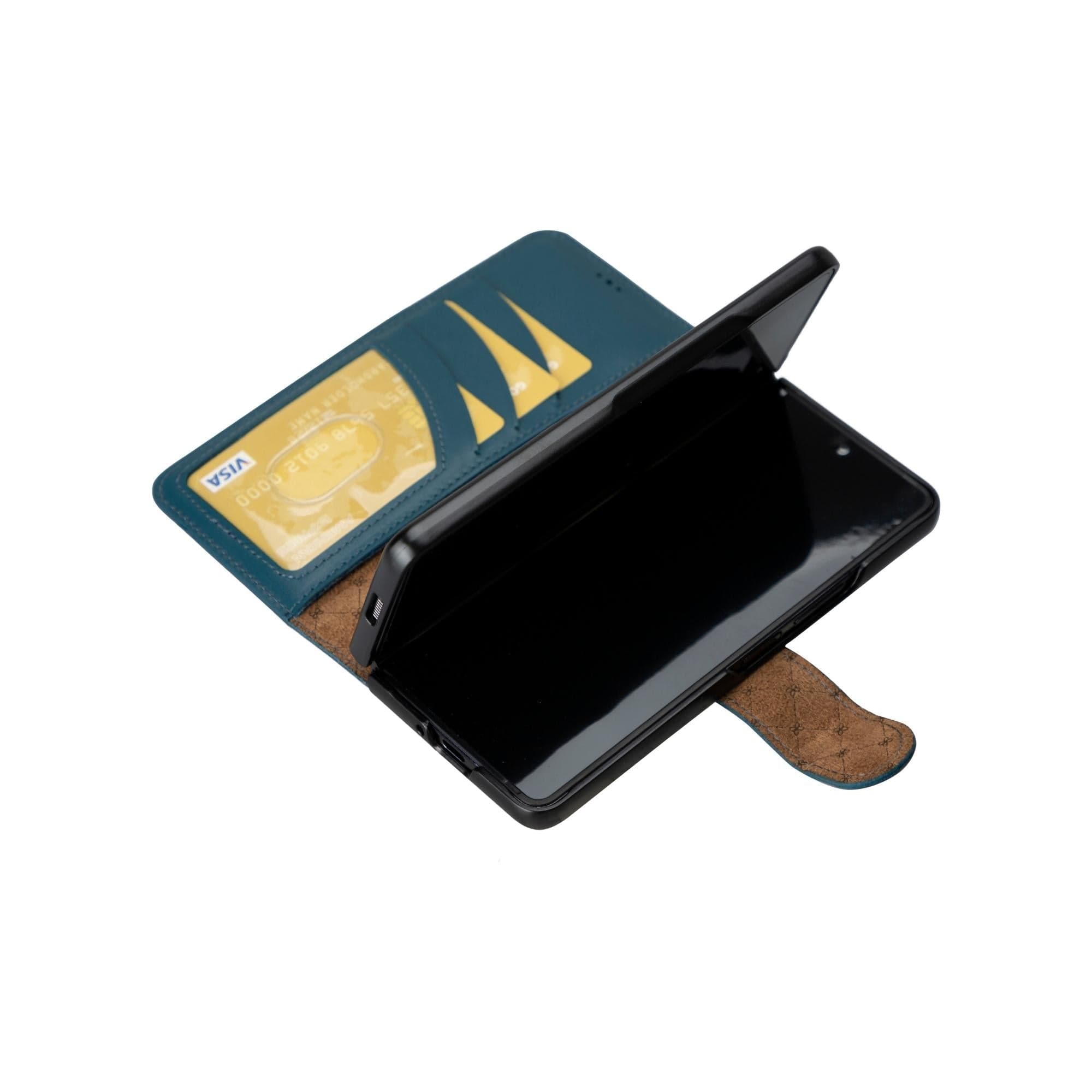 Wallet ID Samsung Galaxy Z Fold 5 Genuine Leather Folio Case