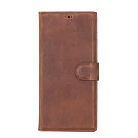 Liluri Magnetic Detachable Leather Wallet Case for Samsung Galaxy S24 Ultra (6.8") - BROWN