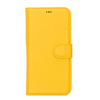 Magic Magnetic Detachable Leather Wallet Case with RFID for iPhone 15 Plus (6.7") - YELLOW