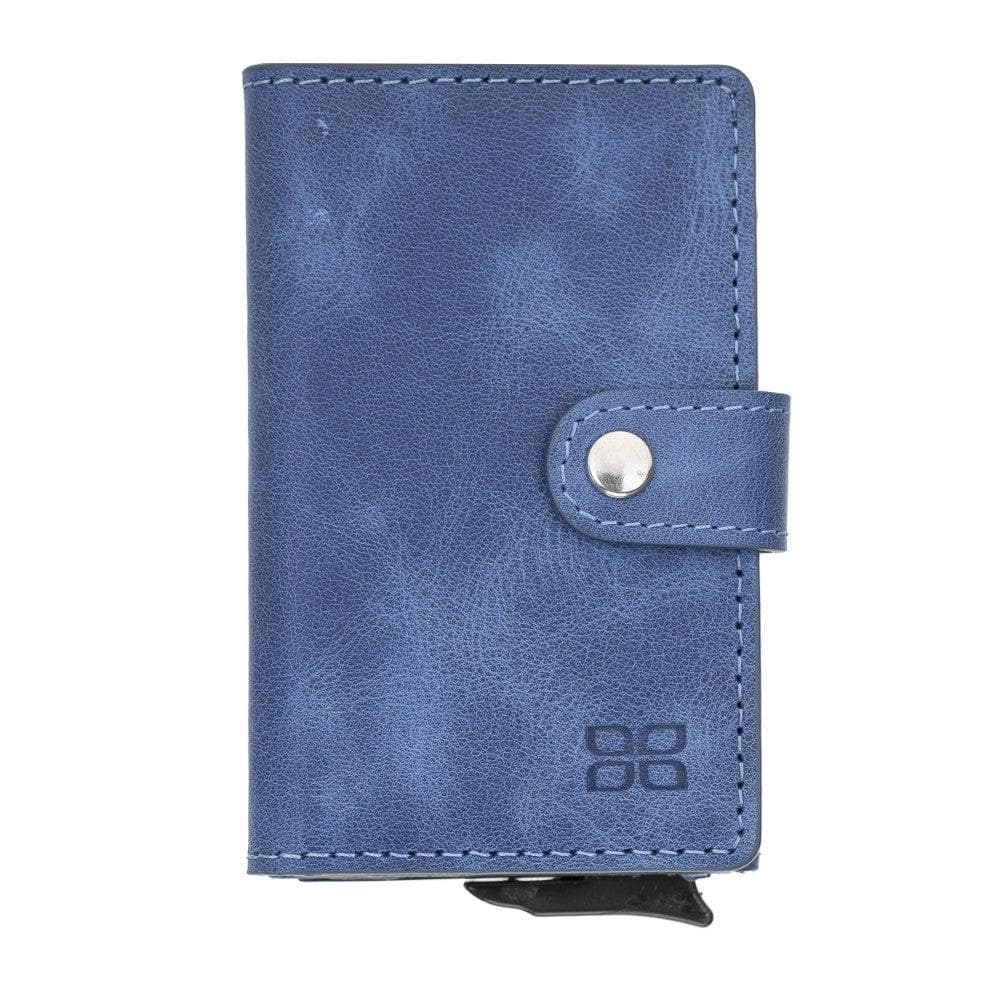 Terry Genuine Leather Mechanical Card Holder with Coin Purse