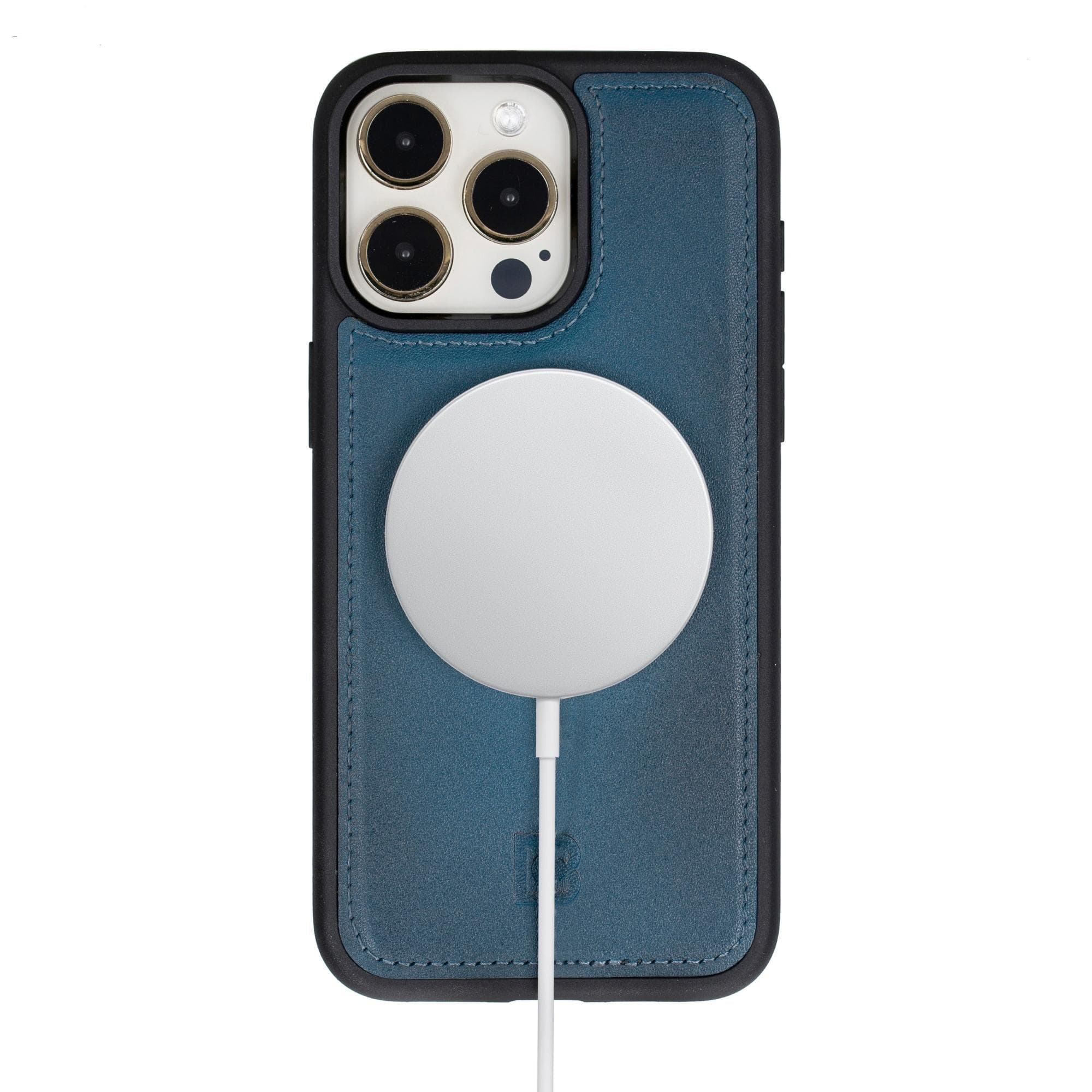 Magic iPhone 15 Series Detachable Genuine Leather Wallet Case