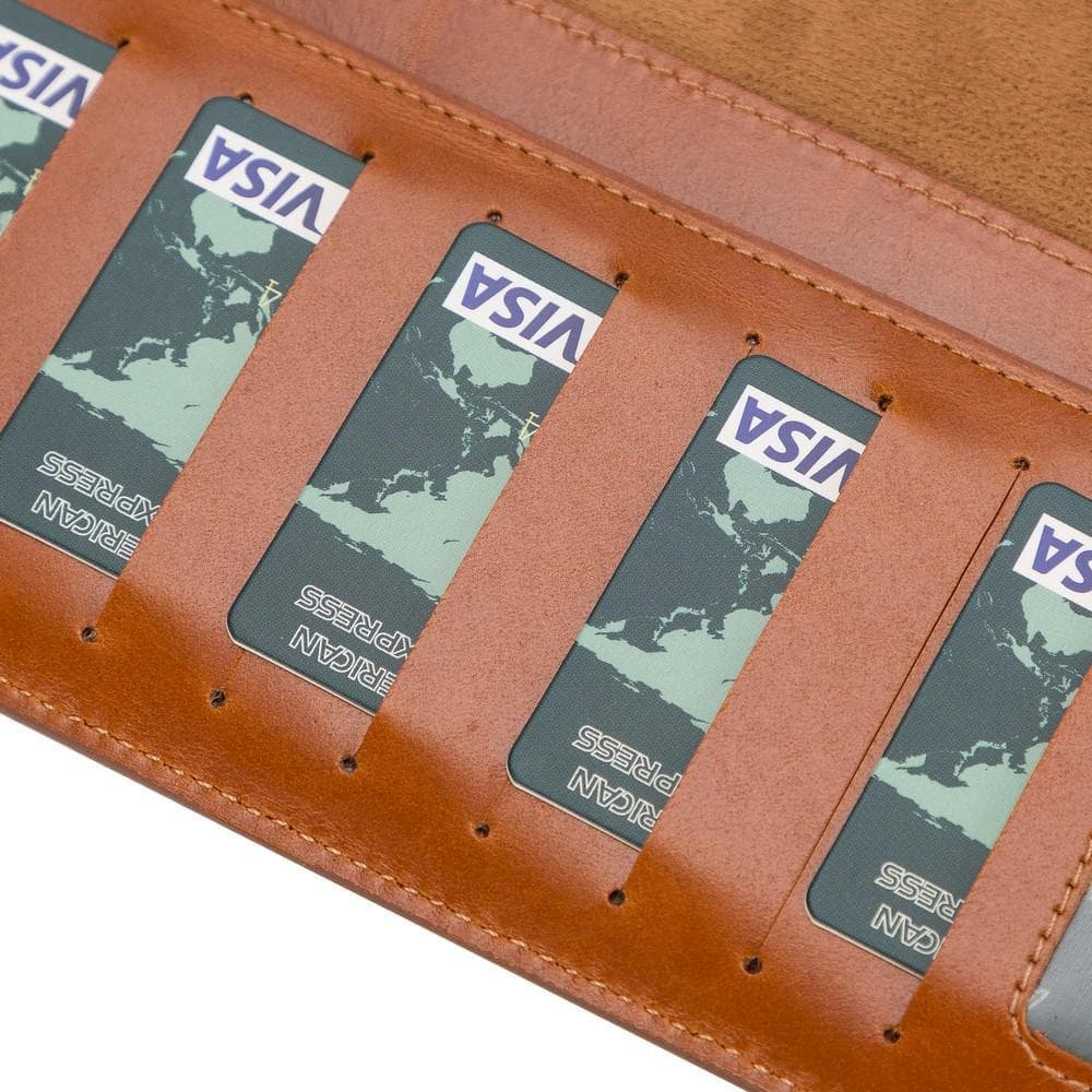 Eto iPad 10.2" Genuine Leather Wallet Case