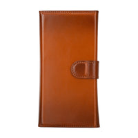 Santa Magnetic Detachable Leather Wallet Case for iPhone 15 Pro (6.1") - TAN