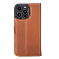 Magic Magnetic Detachable Leather Wallet Case with RFID for iPhone 15 Pro (6.1") - EFFECT TAN