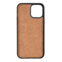 Magic Magnetic Detachable Leather Wallet Case for iPhone 12 Pro Max (6.7") - BROWN - saracleather