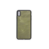 Flex Cover Leather Case for iPhone XS Max (6.5") - GREEN - saracleather