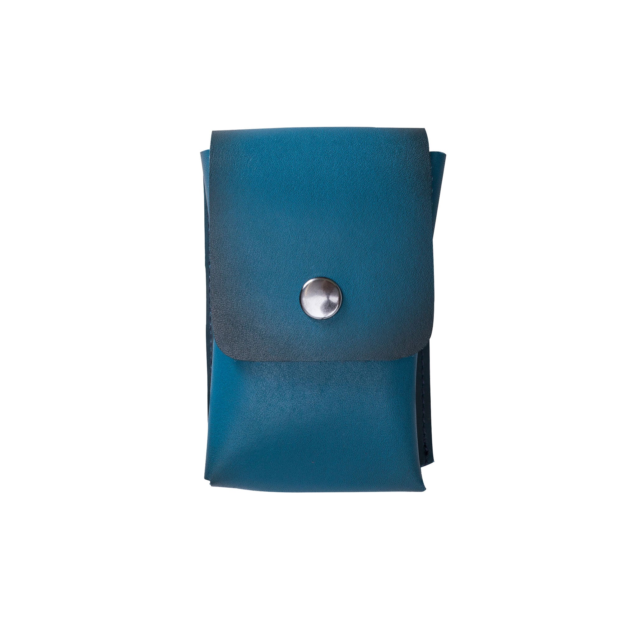 Troy Leather Case for Cigarette - EFFECT BLUE - saracleather