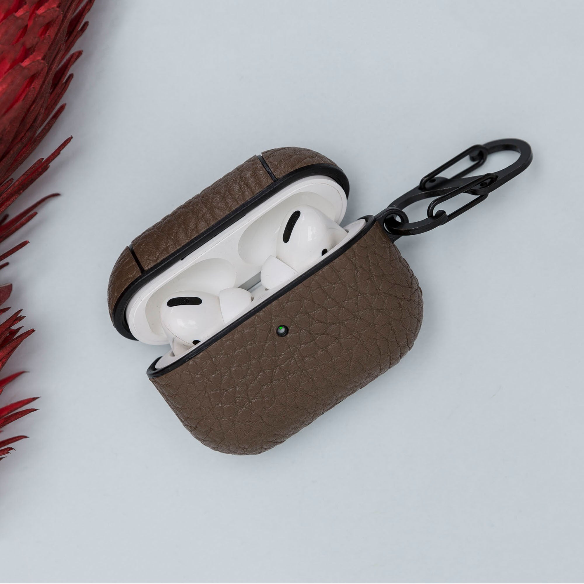 Juni Leather Capsule Case for AirPods Pro - MINK - saracleather