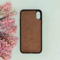 Flex Cover Leather Case for iPhone XS Max (6.5") - BROWN - saracleather